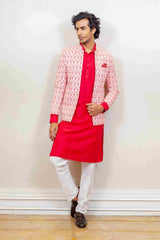 Indo Western For Men In Pink Colour sasyafashion