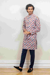 Kurta Jacket For Men In Multicolour sasyafashion