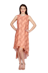 Casual Wear Tunic In Orange Color