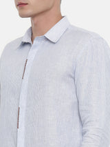 Blue Stripe Linen Shirt