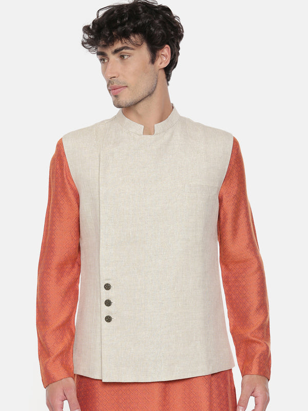 Classic Cut Shimmer Linen Jacket