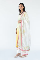 Ombre Kurta in Green-Yellow Ombre sasyafashion