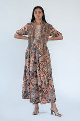 Georgette Dress in Rust Colour sasyafashion