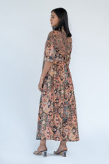 Georgette Dress in Rust Colour sasyafashion