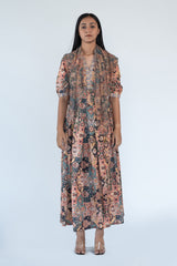 Georgette Dress in Rust Colour sasyafashion