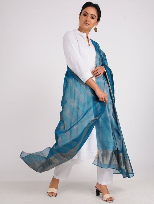 Festive Dupatta In Tassar Silk