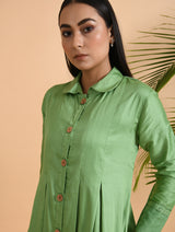 Designer/ Indo Western Kurta In Green Color