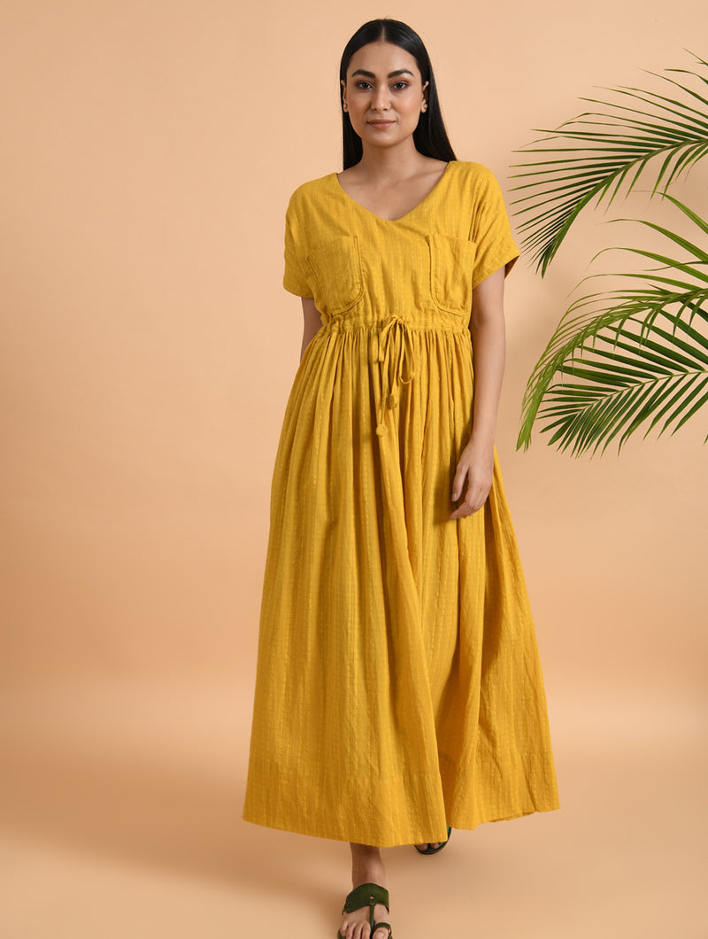 Copy of Designer/ Indo Western Dress In Yellow Color