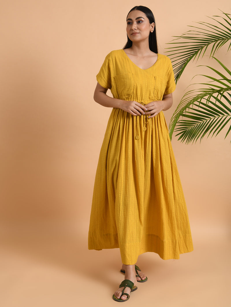 Copy of Designer/ Indo Western Dress In Yellow Color