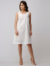 Designer/ Womenswear Dress In Ivory and Gold Color