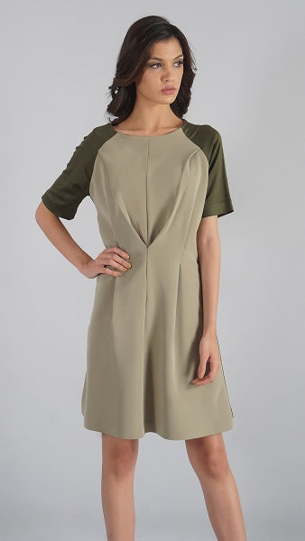 Casual Dress In Mustard Color